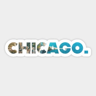 CHICAGO, City by The Lake. Sticker